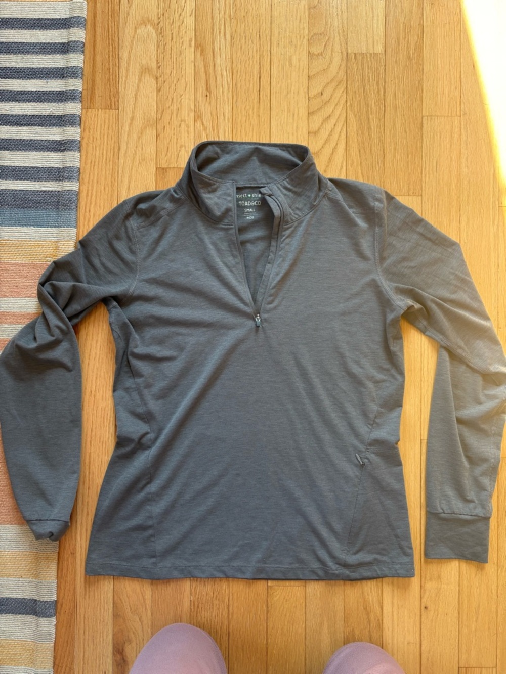 Toad&Co Heather Charcoal Gray Pullover Top